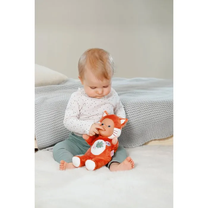 Baby Born - Poupon renard marionnette 26 cm en peluche avec oreilles douces - Nouveau-né