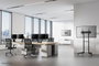 Neomounts Support de bureau double NM-D775DXBLACK Noir pour 2 écrans jusqu'à 32" (81 cm), inclinaison, rotation, pivot, ajustable en hauteur, VESA 100x100