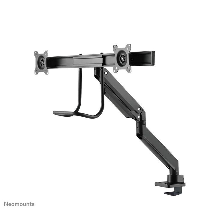 Neomounts Support de bureau double NM-D775DXBLACK Noir pour 2 écrans jusqu'à 32" (81 cm), inclinaison, rotation, pivot, ajustable en hauteur, VESA 100x100