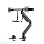 Neomounts Support de bureau double NM-D775DXBLACK Noir pour 2 écrans jusqu'à 32" (81 cm), inclinaison, rotation, pivot, ajustable en hauteur, VESA 100x100