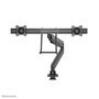 Neomounts Support de bureau double NM-D775DXBLACK Noir pour 2 écrans jusqu'à 32" (81 cm), inclinaison, rotation, pivot, ajustable en hauteur, VESA 100x100