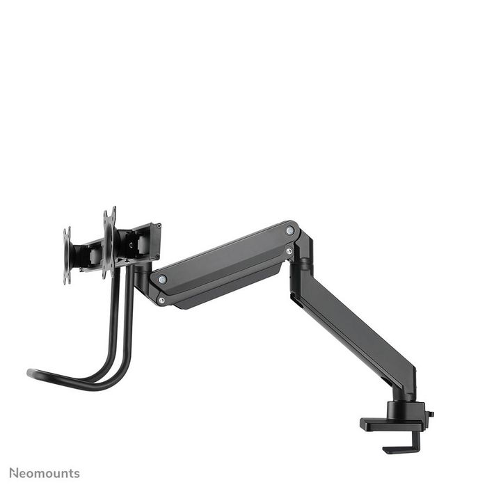Neomounts Support de bureau double NM-D775DXBLACK Noir pour 2 écrans jusqu'à 32" (81 cm), inclinaison, rotation, pivot, ajustable en hauteur, VESA 100x100
