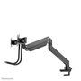 Neomounts Support de bureau double NM-D775DXBLACK Noir pour 2 écrans jusqu'à 32" (81 cm), inclinaison, rotation, pivot, ajustable en hauteur, VESA 100x100