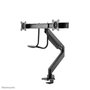 Neomounts Support de bureau double NM-D775DXBLACK Noir pour 2 écrans jusqu'à 32" (81 cm), inclinaison, rotation, pivot, ajustable en hauteur, VESA 100x100