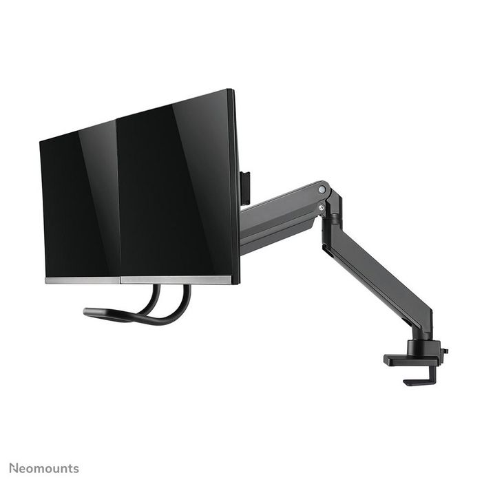 Neomounts Support de bureau double NM-D775DXBLACK Noir pour 2 écrans jusqu'à 32" (81 cm), inclinaison, rotation, pivot, ajustable en hauteur, VESA 100x100