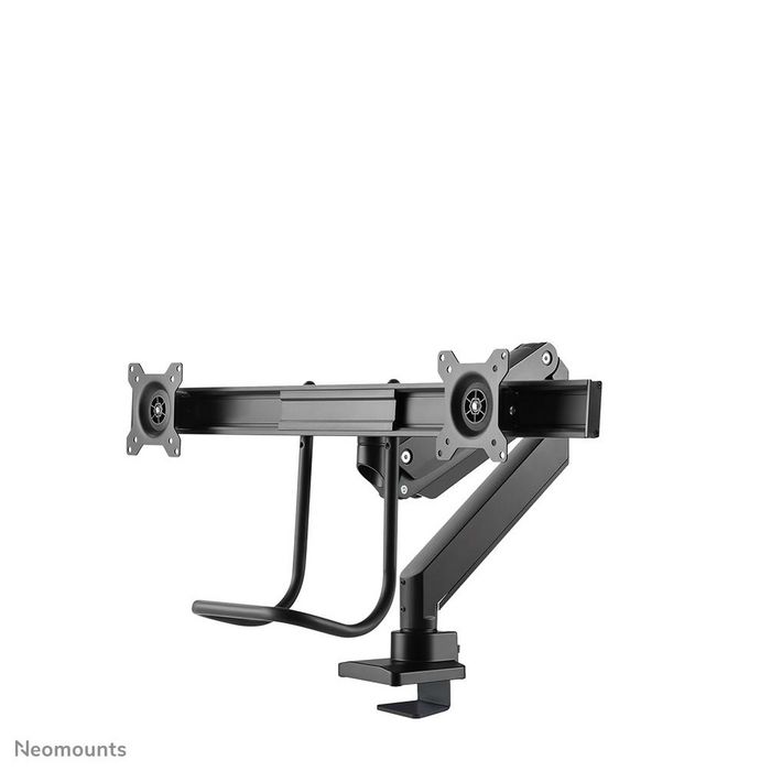 Neomounts Support de bureau double NM-D775DXBLACK Noir pour 2 écrans jusqu'à 32" (81 cm), inclinaison, rotation, pivot, ajustable en hauteur, VESA 100x100