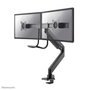 Neomounts Support de bureau double NM-D775DXBLACK Noir pour 2 écrans jusqu'à 32" (81 cm), inclinaison, rotation, pivot, ajustable en hauteur, VESA 100x100