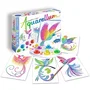 Sentosphere Aquarellum Junior Oiseaux du Paradis - Peinture aquarelle kit enfant 6 ans - 5 couleurs sertissage papier vélin - Activité artistique éducative