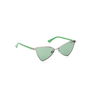 Guess Gafas GU8286 08N Lunettes de Soleil Femme Géométrique Monture Argentée Verre Vert Métal 135mm
