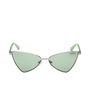 Guess Gafas GU8286 08N Lunettes de Soleil Femme Géométrique Monture Argentée Verre Vert Métal 135mm