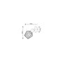 RABALUX Spot Belano 1xE27 IP20 Noir Mat