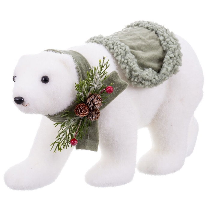 Décorations de Noël Blanc Multicouleur Plastique Polyfoam Tissu Ours 16 x 35 x 21 cm Décorations de Noël Blanc Multicouleur Plastique Polyfoam Tissu Ours 16 x 35 x 21 cm