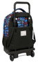 Safta Mochila grande avec roues compacte, extension simple, motif Hot Wheels 33 x 45 x 22 cm - Sac à dos pour enfant dès 3 ans