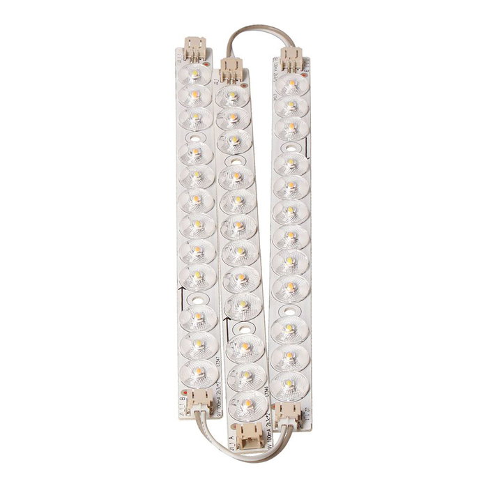 Edm Jeu de trois bandes LED de remplacement pour applique ronde 18 W 3CCT 32575 Edm Jeu de trois bandes LED de remplacement pour applique ronde 18 W 3CCT 32575