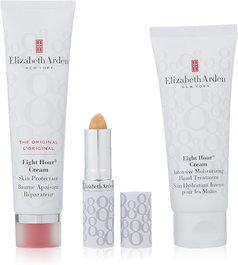 Elizabeth Arden Eight Hour Coffret Soins Peau : Crème Mains 30 ml, Crème Visage 50 ml, Baume à Lèvres 3 g