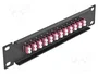 DELOCK Panneau de brassage à fibre optique LC duplex 10 pouces