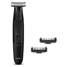 Braun Xt3100 Tondeuse Hybride Visage et Corps avec Lame Flexible 4D - Recadrage, Profilage et Rasage