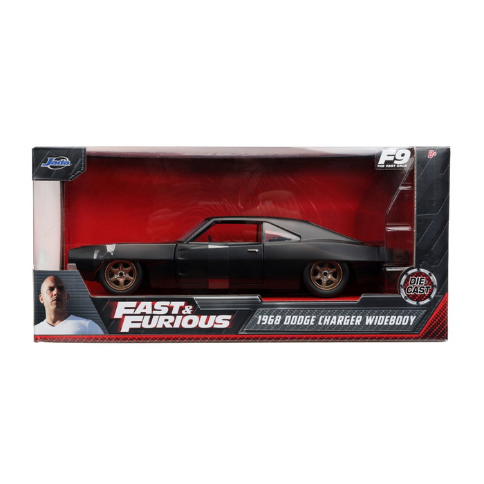 Jada Fast & Furious 1968 Dodge Charger Widebody 1:24, Noir Jada Fast & Furious 1968 Dodge Charger Widebody 1:24, Noir