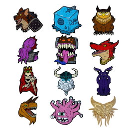 FaNaTtik Dungeons &amp; Dragons présentoir Pin's 50th Anniversary Mystery Pin Badge (12) extra