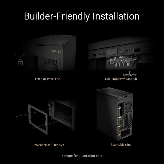 Boîtier ATX semi-tour Asus 90DC00M0-B39020 Noir