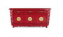 GINER Y COLOMER Buffet 6 portes et 3 tiroirs en bois de manguier rouge - 180x40 cm