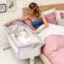 Chicco Next2Me Dream Sage - Berceau cododo avec ouverture à une main, mode fixe et bercage, lit de couchage pour bébé