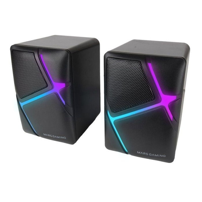 Haut-parleurs de PC Mars Gaming MS-H Blanc Noir 4 W