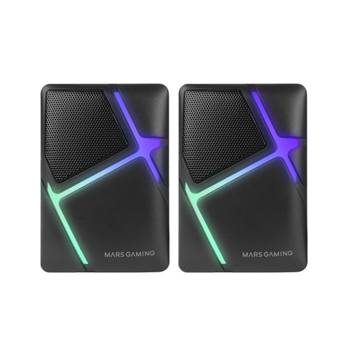 Haut-parleurs de PC Mars Gaming MS-H Blanc Noir 4 W
