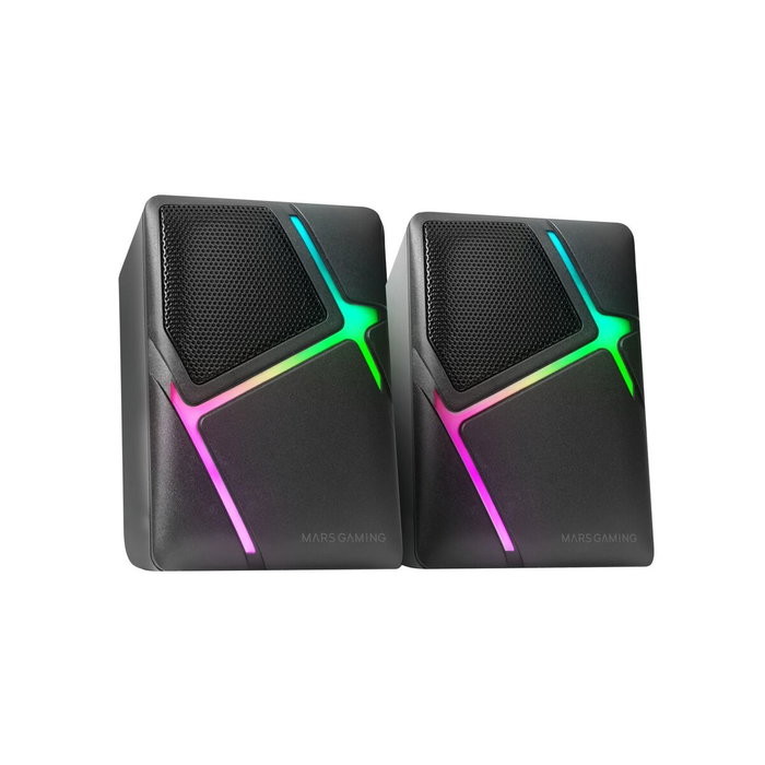 Haut-parleurs de PC Mars Gaming MS-H Blanc Noir 4 W