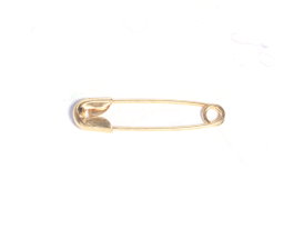 Innspiro Lot de 100 épingles à nourrice métalliques dorées 27,8 x 6,2 mm