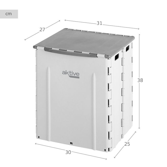 Poubelle Aktive polypropylène TPR 31 x 38 x 27 cm (6 Unités)