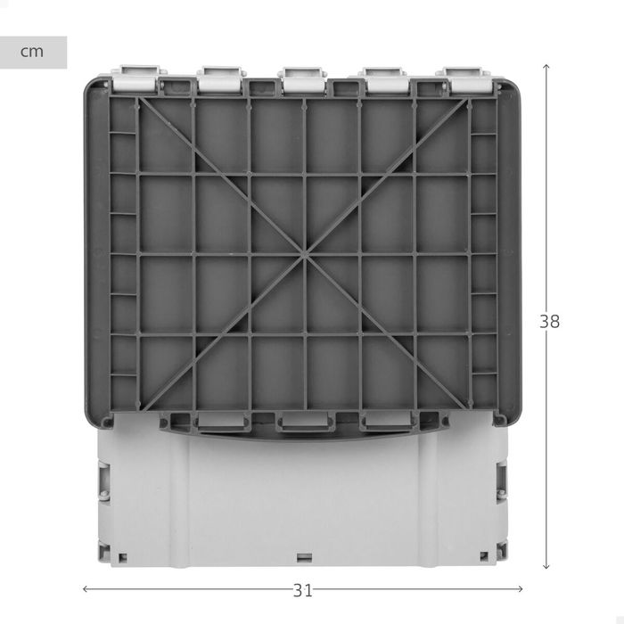 Poubelle Aktive polypropylène TPR 31 x 38 x 27 cm (6 Unités)