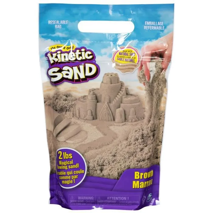 Spin Master - Kinetic Sand - Sable Naturel à Modeler - Recharge de 907g - Jouet Créatif pour Enfants Dès 3 Ans - Non Sécable et Facile à Nettoyer Spin Master - Kinetic Sand - Sable Naturel à Modeler - Recharge de 907g - Jouet Créatif pour Enfants Dès 3 Ans - Non Sécable et Facile à Nettoyer