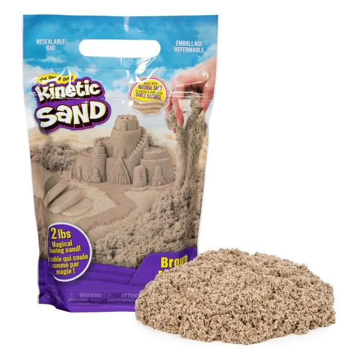 Spin Master - Kinetic Sand - Sable Naturel à Modeler - Recharge de 907g - Jouet Créatif pour Enfants Dès 3 Ans - Non Sécable et Facile à Nettoyer Spin Master - Kinetic Sand - Sable Naturel à Modeler - Recharge de 907g - Jouet Créatif pour Enfants Dès 3 Ans - Non Sécable et Facile à Nettoyer