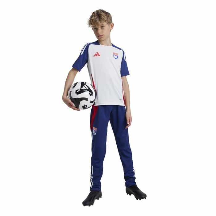 Maillot de Football à Manches Courtes pour Enfants Adidas Tiro24 Bleu (9-10 Ans)