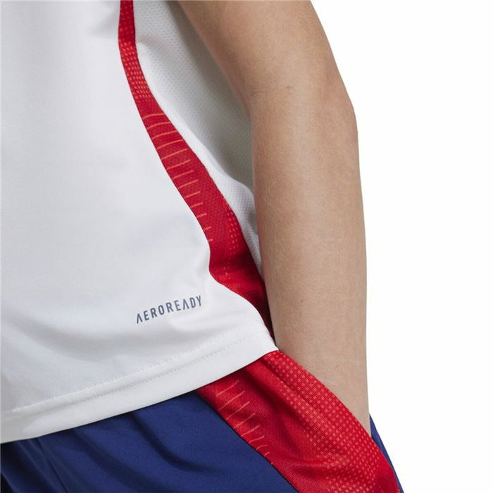 Maillot de Football à Manches Courtes pour Enfants Adidas Tiro24 Bleu (9-10 Ans)