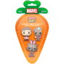 FUNKO Blister 3 figurines Carrot Pocket POP Marvel Gardiens de la Galaxie Pâques