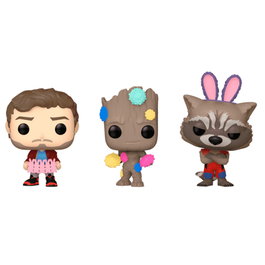 FUNKO Blister 3 figurines Carrot Pocket POP Marvel Gardiens de la Galaxie Pâques