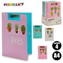 Pincello Chemise à élastique et pince A4 Cactus Assortis 2x32x23 cm (Set de 36)