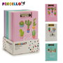 Pincello Chemise à élastique et pince A4 Cactus Assortis 2x32x23 cm (Set de 36)