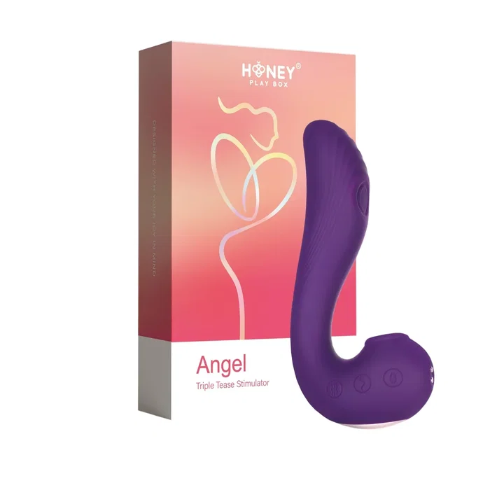 Honey Play Box Angel - Vibromasseur 3-en-1 Violet
