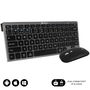 clavier et souris Subblim SUBKBC-OCO020 Noir Gris (2 Unités)