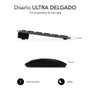 Subblim Subkbc Oco020 Combo Clavier et Souris Bluetooth 5.2 RF 2.4G Silencieux Rechargeable Disposition Espagnole