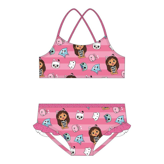 Bikini Gabby's Dollhouse Rose 3 ans Bikini Gabby's Dollhouse Rose 3 ans