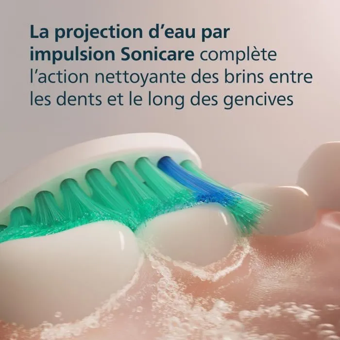 Philips HX6016/87 - Lot de 6 têtes de brosse de rechange C1 White pour brosses à dents électriques - Usage adulte