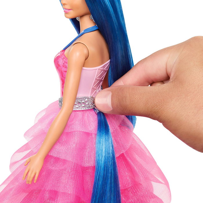 Barbie - Muñeca HadaCornio Zafiro Hrr16 - 65ème Anniversaire Mattel - Poupée avec ailes, corne et animal de compagnie