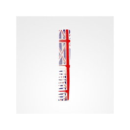 Zzmen Peine Double Coupe Modèle Union Jack Line N°3 pour Hommes - Peigne de Coiffure avec Dents Doubles