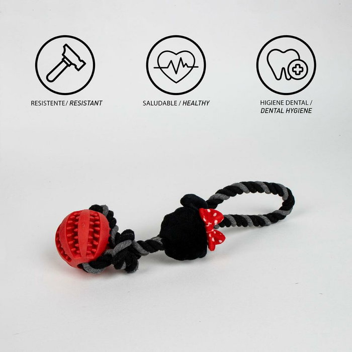 Jouet pour chien Minnie Mouse Rouge Polyester Coton TPR 10 x 30 x 7 cm 7 x 30 x 10 cm