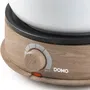 Domo DO736F - Appareil à fondue électrique - 1500 W - Capacité 2 L pour 8 personnes - Blanc et bois - Thermostat réglable