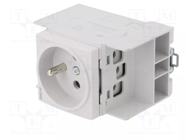 HAGER Prise Schuko simple pour rail DIN HAGER Prise Schuko simple pour rail DIN